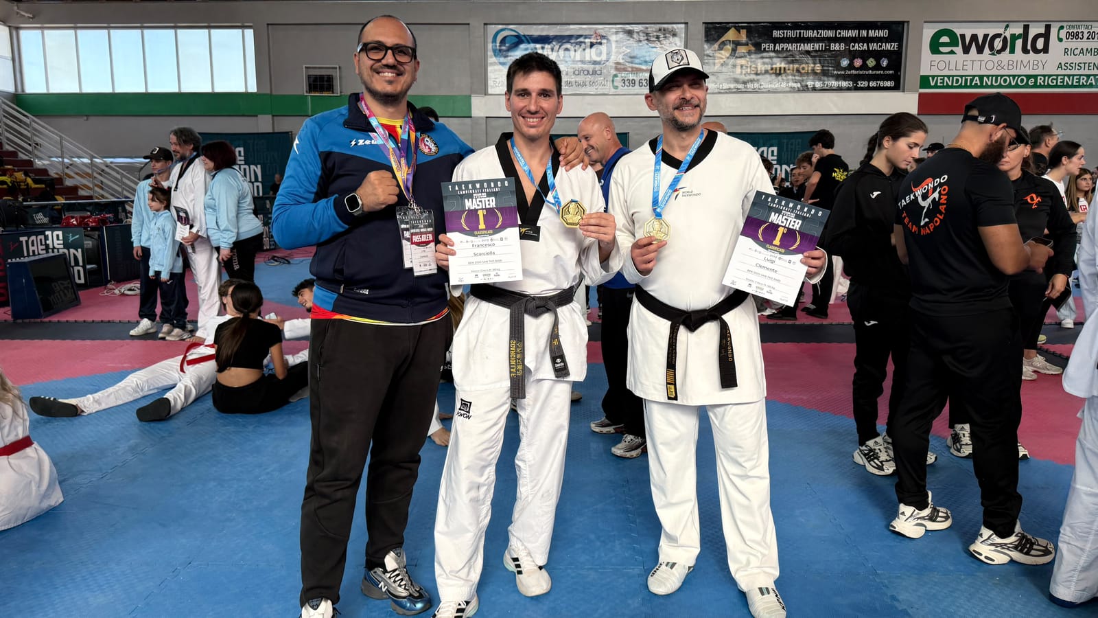 Francesco Scarciolla è Campione d'Italia Master — BEK DOO SAN terza società a Rossano