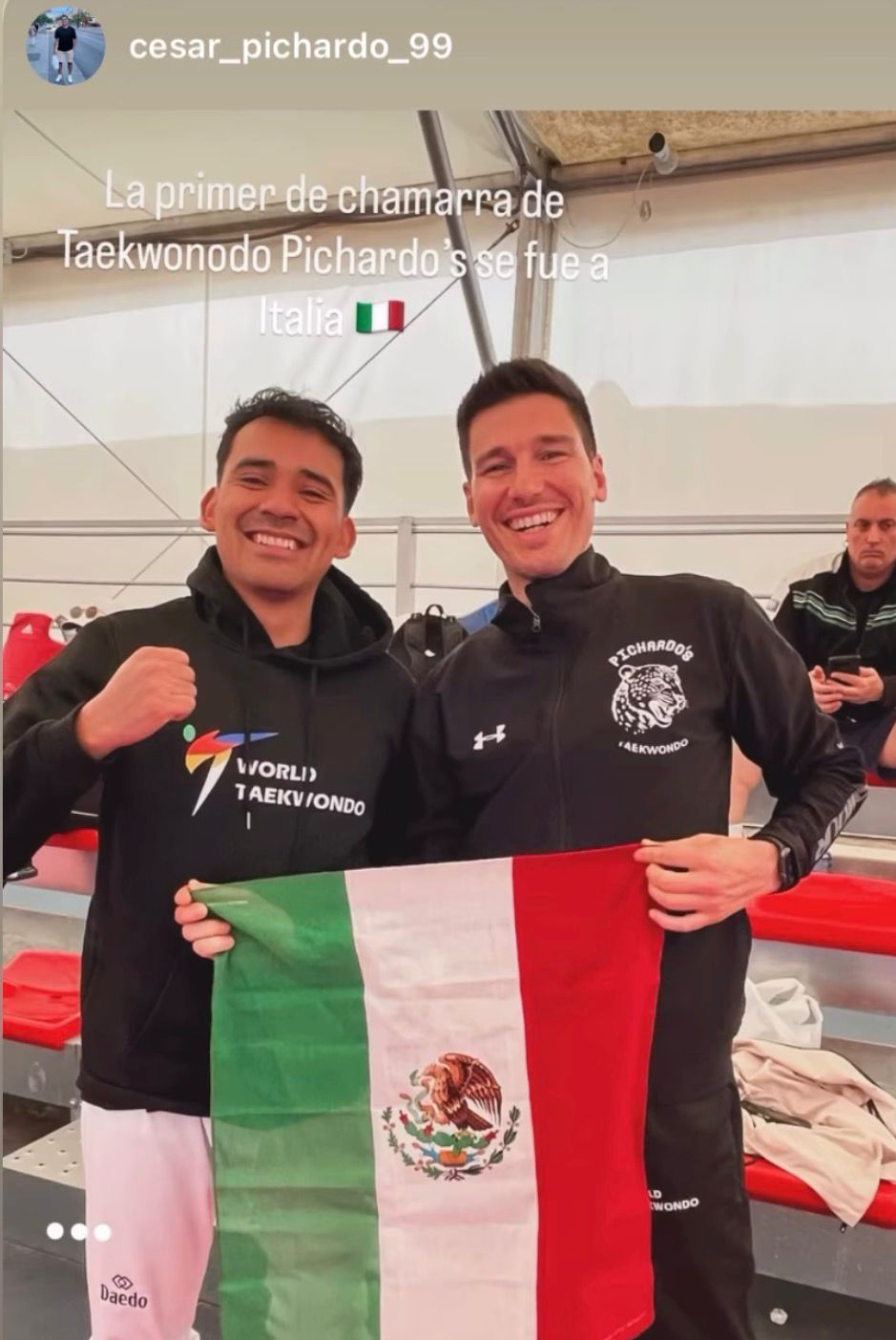 Gemellaggio con i Pichardo's Taekwondo — La maglietta BEK DOO SAN arriva in Messico